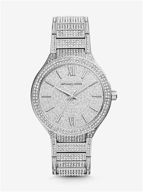 michael kors kerry silver tone watch|Kerry Mini Pavé Silver.